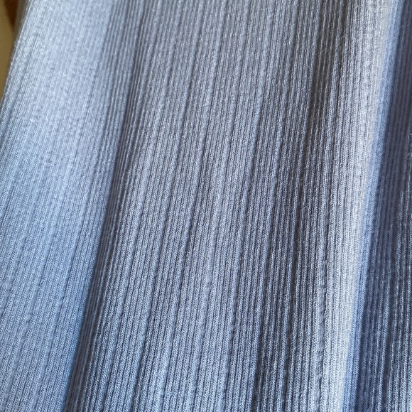 Aura Stretch Bodysuit - Ribbed Powder Blue - Picture 9 of 9